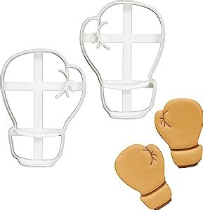 metal boxing glove cookie cutters|Set of 2 Boxing Glove cookie cutters (back view), 2 .